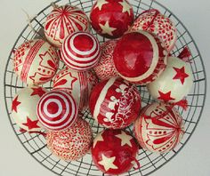 Hand painted baubles