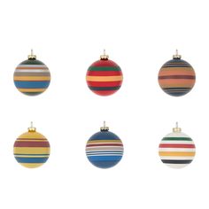 Bring vibrant design to Christmas trees with this National Park Ornament Set from Pendleton. Including six beautiful glass baubles each is hand painted with a colourful striping that will stand out...