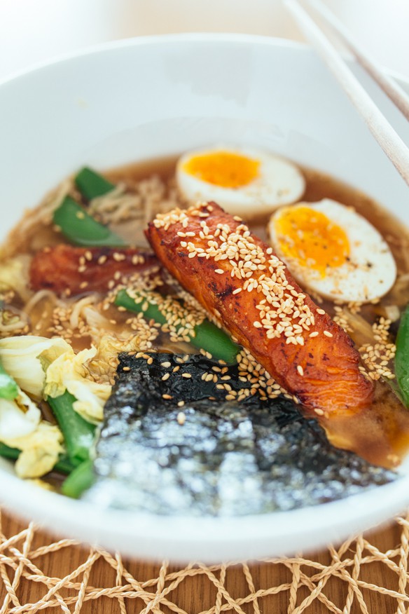Yum! Salmon Ramen. 